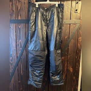 Men’s Mountain Hard Wear Down Pants-black, size XL